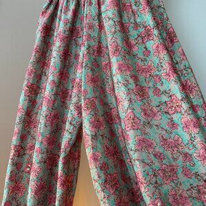 Bohemian Parachute Pants - Size M/L - Recycled Sari